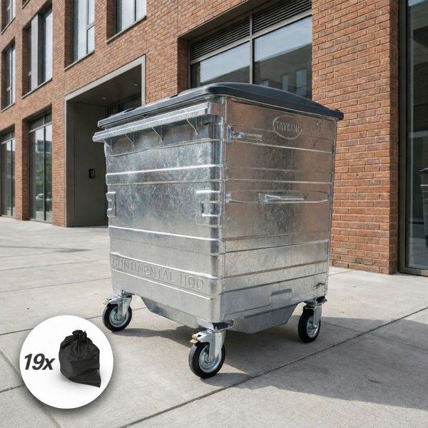 1100 Litre Metal Wheelie Bins