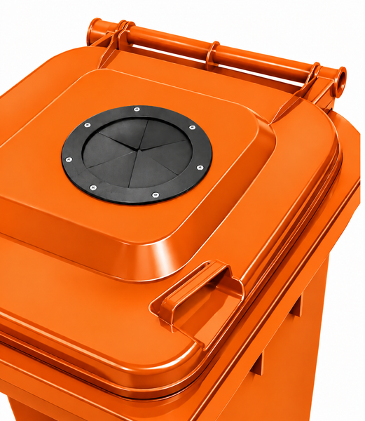 Orange 360 Litre Wheelie Bins