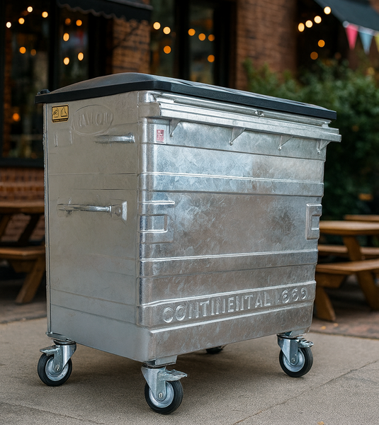 660 Litre Metal Bins