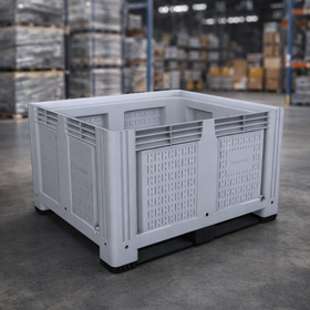 Rigid Plastic Box Pallet with Vented Sides