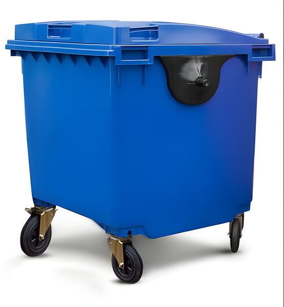 Blue 1100 Litre Wheelie Bins