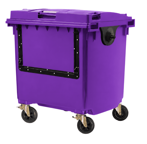 Purple 1100 Litre Wheelie Bins