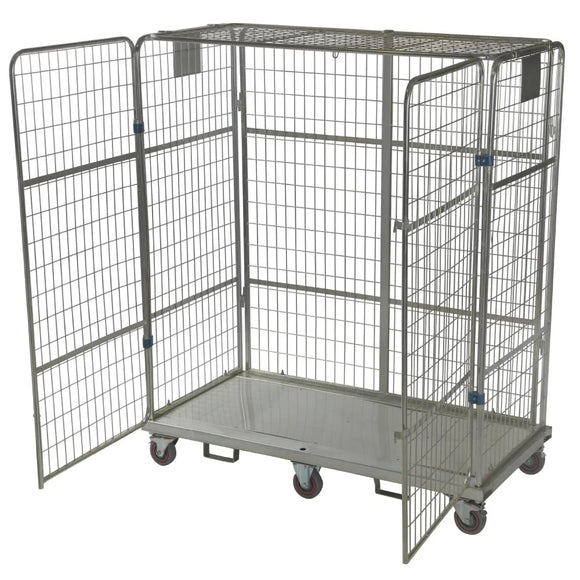 Four Sided Boltable Automotive Roll Pallet with Lid