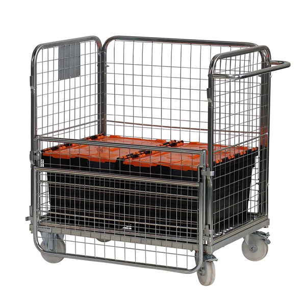 Four Sided Compact Merchandise Picking Trolley