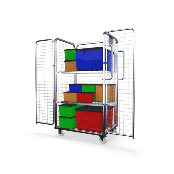 Four Sided Merchandise Picking Trolley