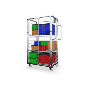 Four Sided Merchandise Picking Trolley