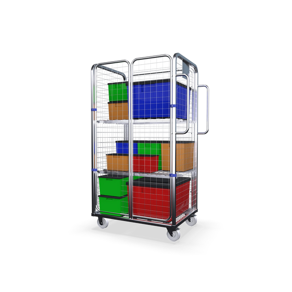 Four Sided Merchandise Picking Trolley