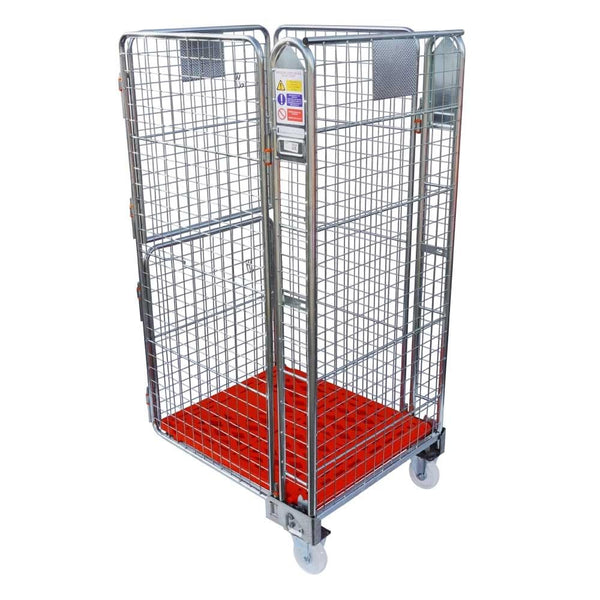 Four Sided Roll Pallet - Rod Infill - Plastic Base