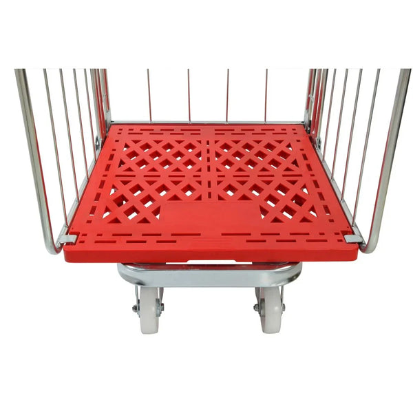 Four Sided Roll Pallet - Rod Infill - Plastic Base