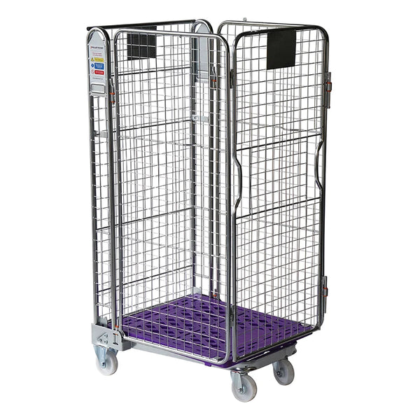 Four Sided Roll Pallet - Mesh Infill Plastic Base