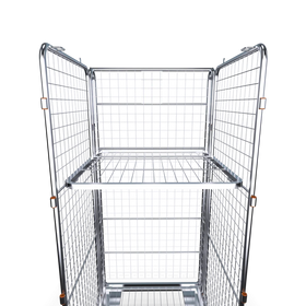 Four Sided Roll Pallet - Mesh Infill Plastic Base