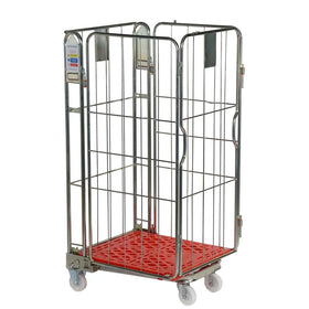 Four Sided Roll Pallet - Rod Infill - Plastic Base