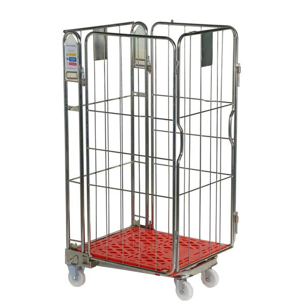 Four Sided Roll Pallet - Rod Infill - Plastic Base