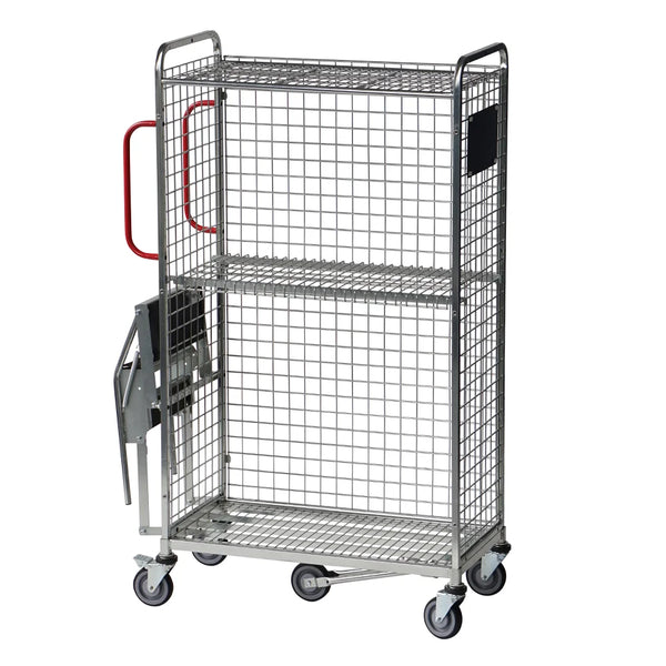 Multifunctional Picking Trolley with Fitted Fold Away Steps