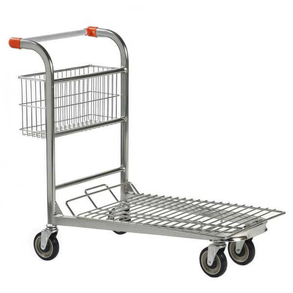 Nestable Fixed Basket Stock Trolley