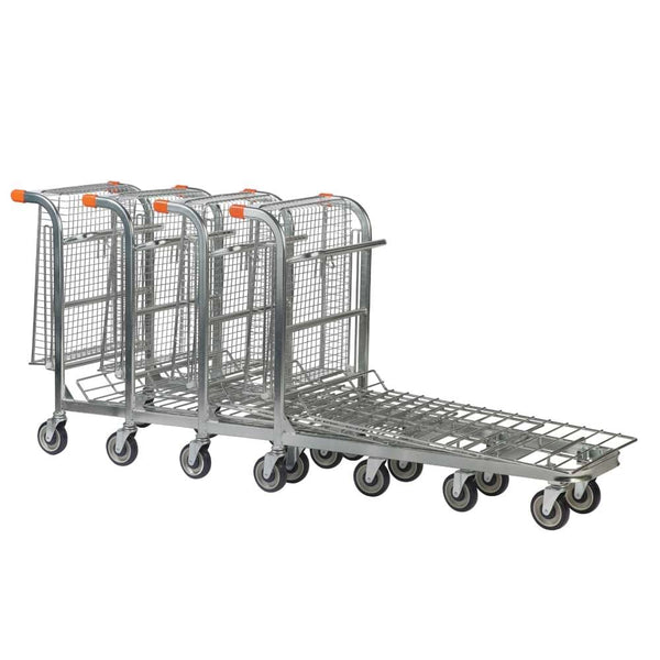 Nestable Folding Basket Stock Trolley