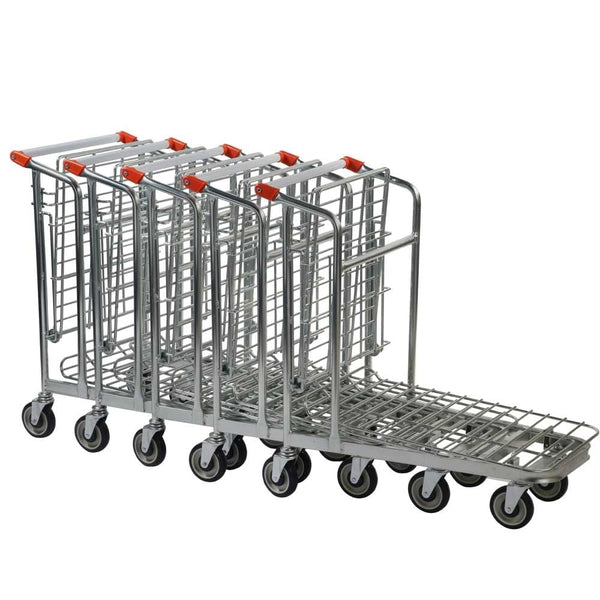 Nestable Folding Shelf Stock Trolley