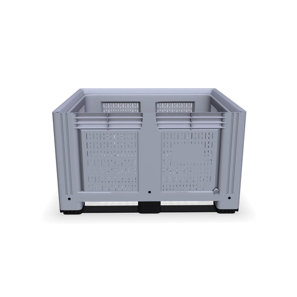 Rigid Plastic Box Pallet with Vented Sides