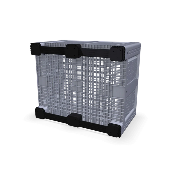 Rigid Plastic Box Pallet with Vented Sides