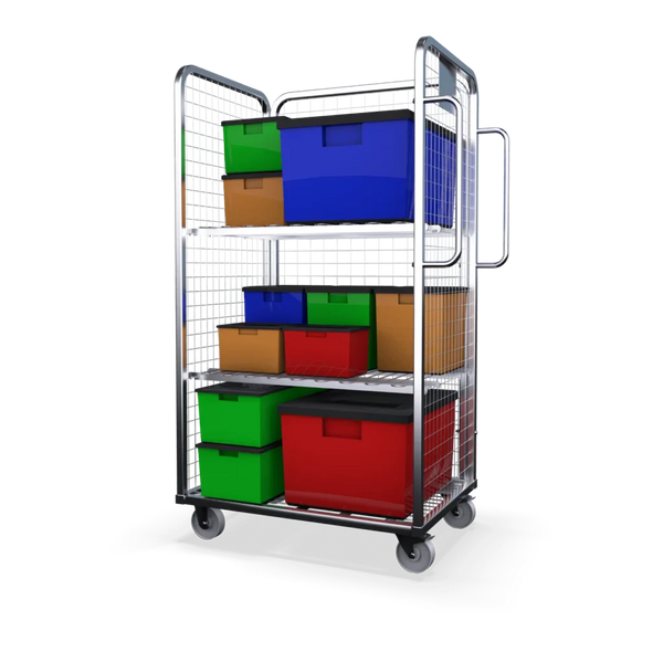 Three Sided Merchandise Picking Trolley