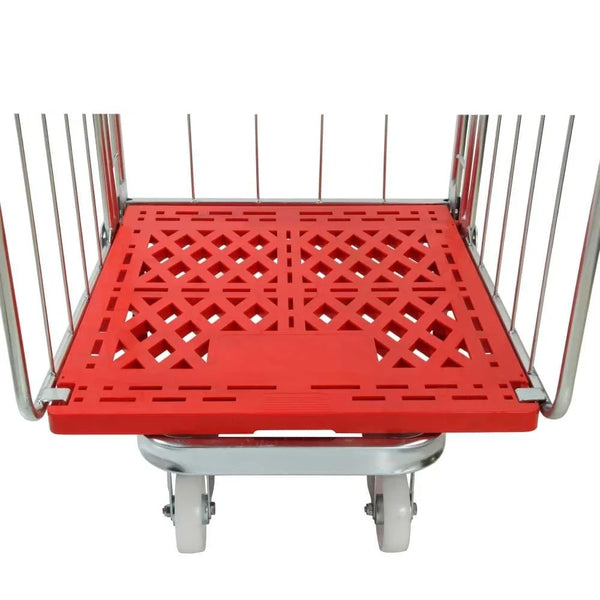 Four Sided Roll Pallet - Rod Infill - Plastic Base