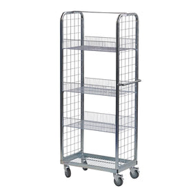 Two Sided, Multi-Use, Display and Merchandise Picking Trolley