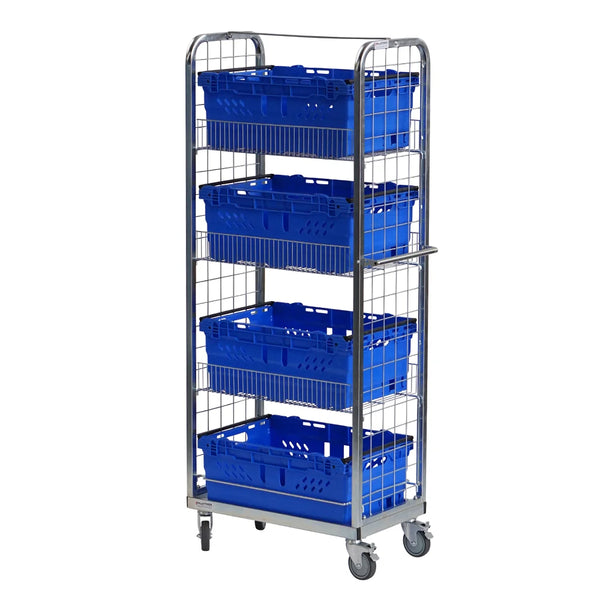Two Sided, Multi-Use, Display and Merchandise Picking Trolley