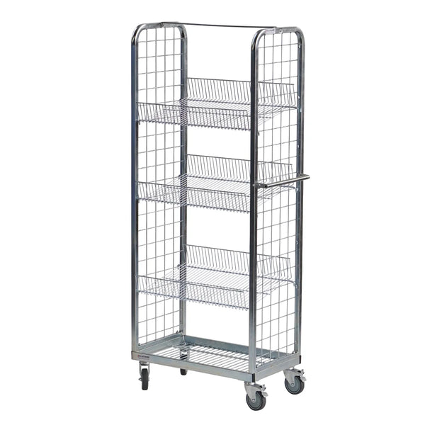 Two Sided, Multi-Use, Display and Merchandise Picking Trolley