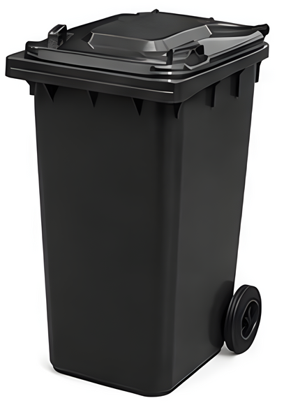Black 240 Litre Wheelie Bins