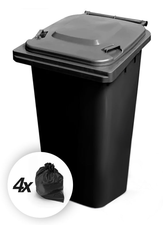Black 240 Litre Wheelie Bins For Sale