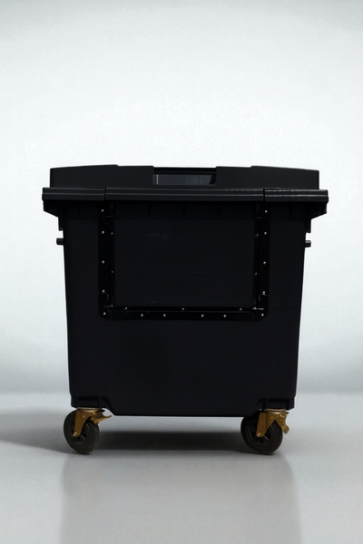 Black 660 Litre Wheelie Bins