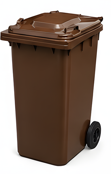 Brown 240 Litre Wheelie Bins