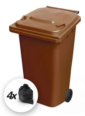 Brown 240 Litre Wheelie Bins