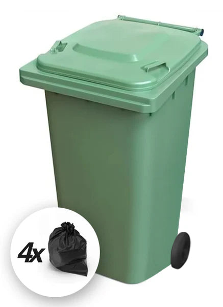 Green 240 Litre Wheelie Bins