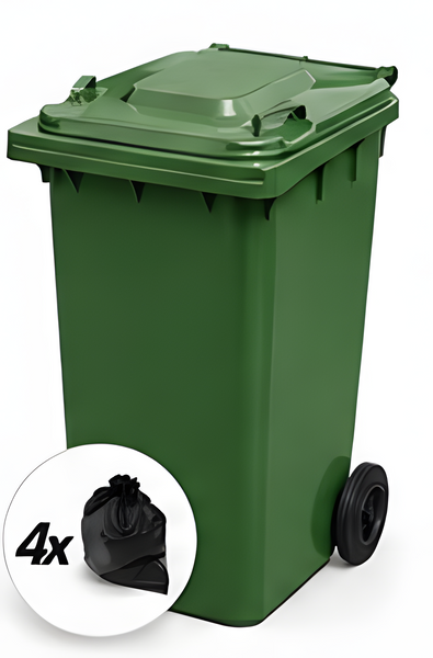 Green 240 Litre Wheelie Bins