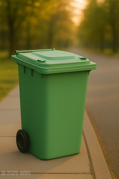 Green 240 Litre Wheelie Bins