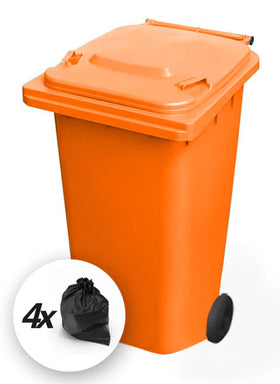 Orange 240 Litre Wheelie Bins