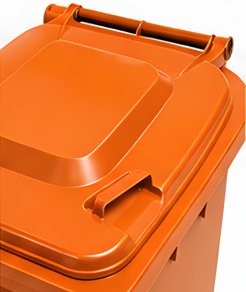 Orange 240 Litre Wheelie Bins