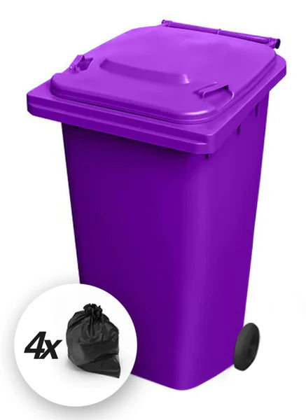 Purple 240 Litre Wheelie Bins