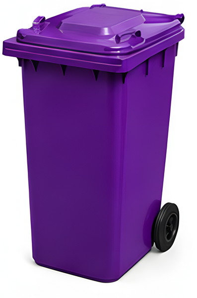Purple 240 Litre Wheelie Bins