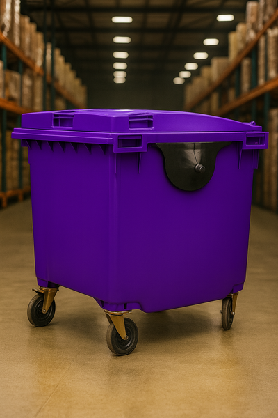 Purple 1100 Litre Wheelie Bins