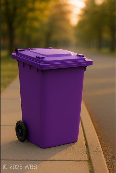 Purple 240 Litre Wheelie Bins