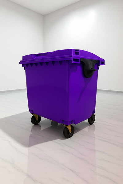 Purple 1100 Litre Wheelie Bins