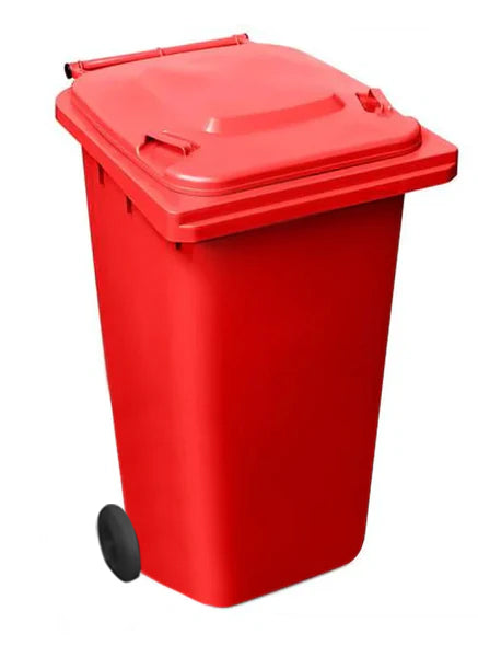 Red 240 Litre Wheelie Bins