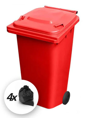Red 240 Litre Wheelie Bins