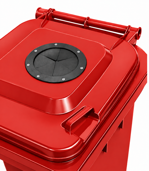 Red 360 Litre Wheelie Bins