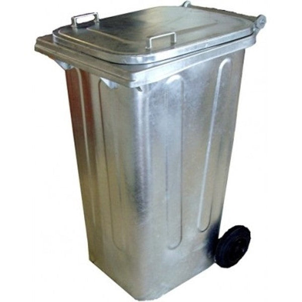 240 Litre Metal Wheelie Bin
