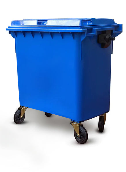 Blue 660 Litre Wheelie Bins