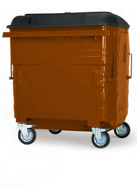 Brown 1280 Litre Wheelie Bins