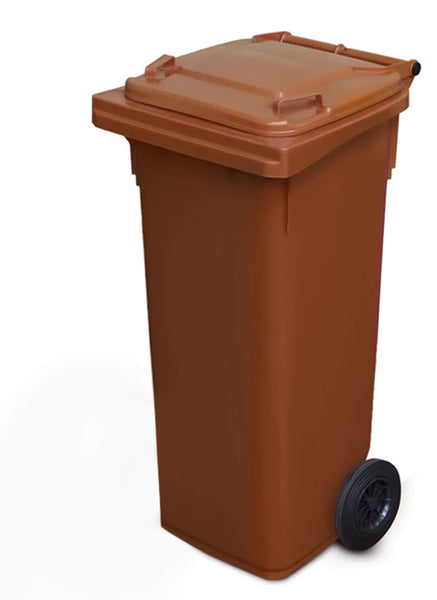 Brown 140 Litre Wheelie Bins